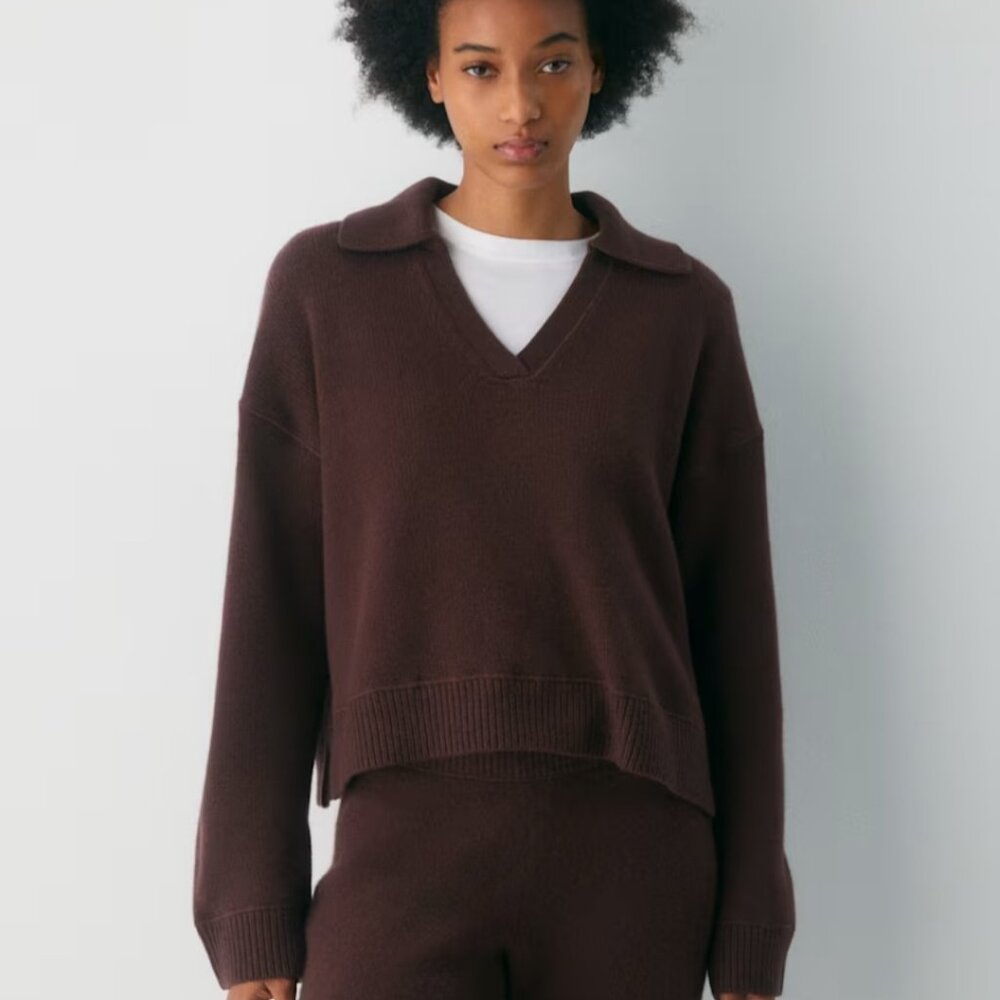 NWT Aritzia TNA ANALOG Polo Sweater S